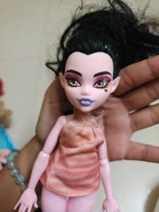 Monster High Doll - Pink Striped Dress