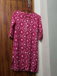 Vibrant Pink Printed Kurta ❗️❗️