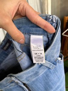 Light Wash Straight Leg Jeans