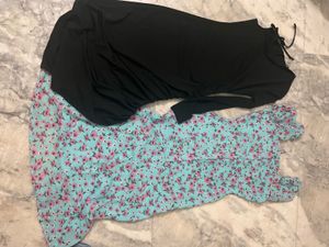 Chic Ruched Dresses - Set of 2