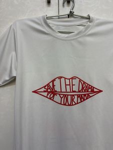 White T-Shirt with "Save the Drama"