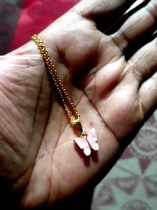 Butterfly Pendant Gold Chain (Set of 5)