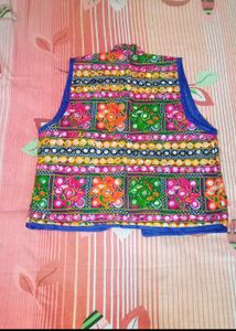 Embroidered Mirrorwork Vest