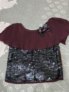 Girls Sequin Blouse