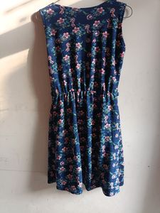 Sleeve Less Navy Blue Dress