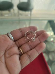 pure Silver Tone Heart Ring