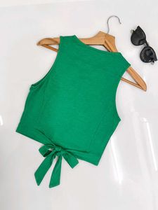 Stylish Unique green Crop Top
