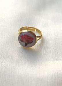 Real Rose Floral Ring