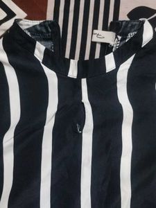 Black and White Striped Tunic