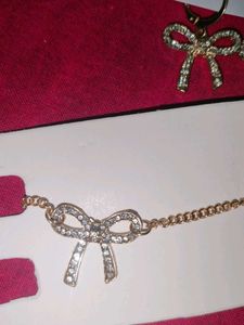 Bow Earrings &amp; Bracelet Set