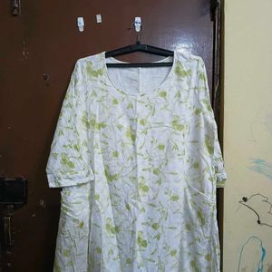 Blue Printed Cotton Kurta (two)