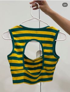 Striped Crop Top