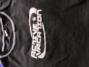 Active Vacation Black T-Shirt
