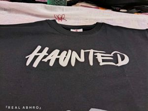 Haunted Graphic Black T-Shirt 👻🖤