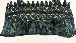 BLACK LACE BUSTIER TOP