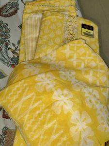 Yellow Printed Kurta Set
