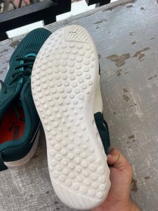 Puma Green Mesh Sneakers
