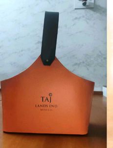 Orange Taj Lands End Tote Bag