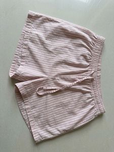 Pink Striped Sleep Shorts