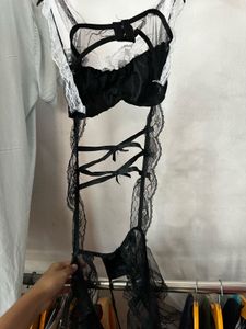 Black Lace Lingerie Set