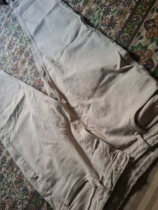 Classic Beige Straight Leg jeans