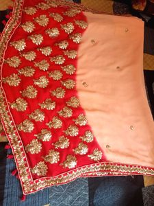 Diwali Offer  🪔 Elegant Peach Saree