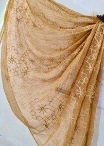 Embroidered Net Dupatta