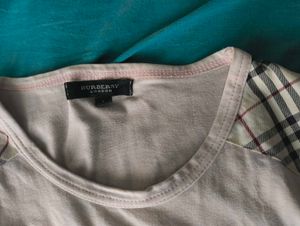 Bundle of 2 Tops: Pink (Burberry) &amp; Black