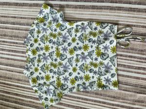 Floral Print Cinched Waist Top
