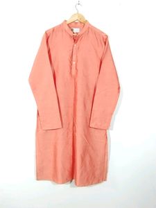 Kisah Coral Pink Ethnic Wear Kurta (Men)