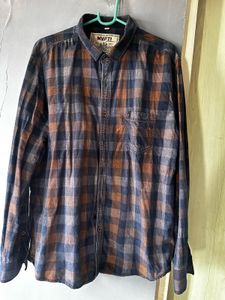 Mufti Denim Plaid Shirt