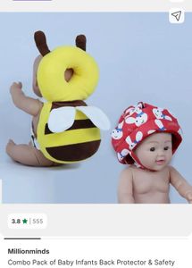 Baby Bee Back Protector & Safety Helmet