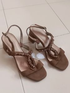 Brown Suede Sandals