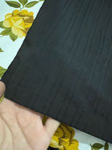 Men's Black Striped Short Sleeve Shirt