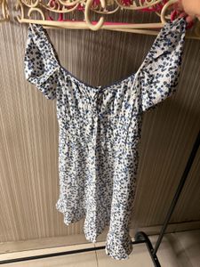 Floral Puff Sleeve Mini Dress