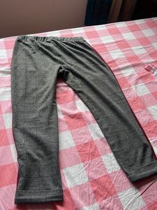 Checkered Trousers with Side Stripe