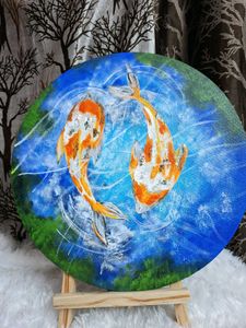 Koi Fish Acrylic Painting