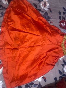 Elegant Orange Ethnic Gown