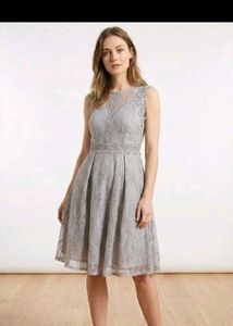 Lace Fit & Flare Dress