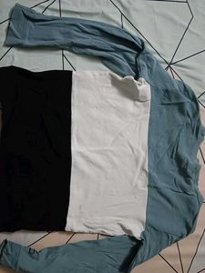 Color Block Long Sleeve Top