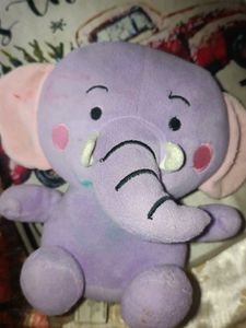 Cute Purple Elephant Plush Toy