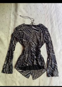 Y2K Stylish Animal Print Top