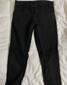 Classic Straight Fit Black Denim Jeans