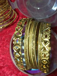 Golden Bangle Set of TWO