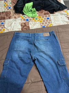 Mast &amp; Harbour Slim Fit Cargo Jeans – Size