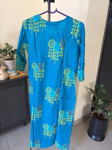 Teal Blue Kurta