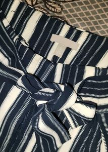 hsm Chic Striped Wrap Shorts