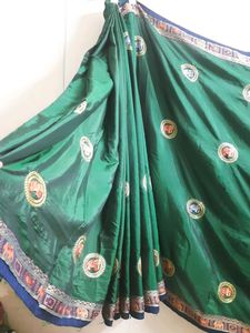 Chandeyri Green Saree😍🥻