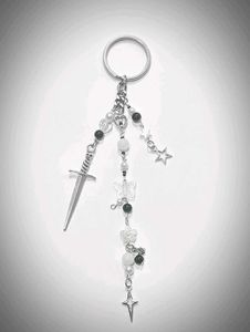 Sword &amp; Star Charm Keychain