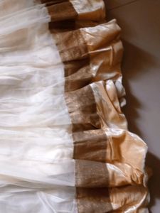 Flared Cream Anarkali